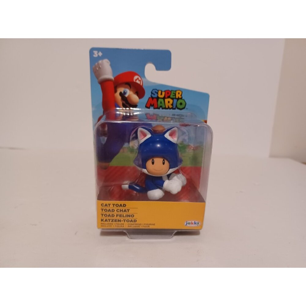 Super Mario Cat Toad 2.5" Action Figure - Jakks Pacific - Brand New